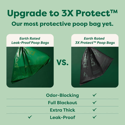 Odor-Blocking Poop Bags for Dogs with 3X Protect, Guaranteed to Block Smells & Leak-Proof Performance, Conceals Smell & Mess, Unscented, 108 Bags