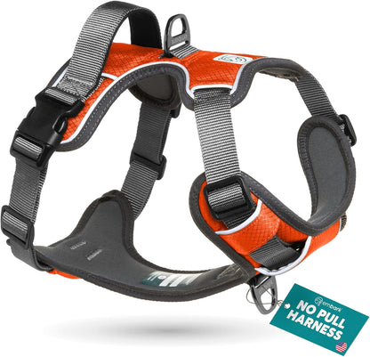 Embark Adventure Dog Harness, Reflective Trim XL Dog Harness for Extra Large Dogs No Pull - Military Grade Nylon, 2 Leash Clips & Gel Lined Handle. Soft & Padded Puppy